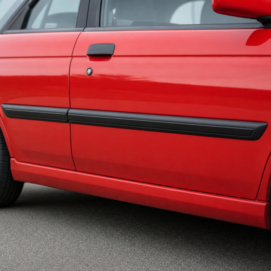 Door Moulding Set With Black Insert – Fits Ford Escort Mk5
