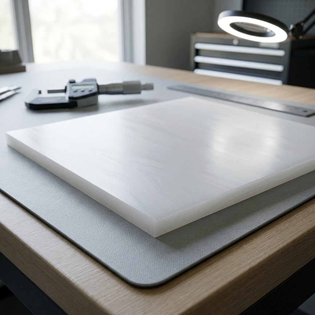 Natural Acetal Sheet for Food Compliance and Machining (Various Sizes) 2mm to 40mm thick