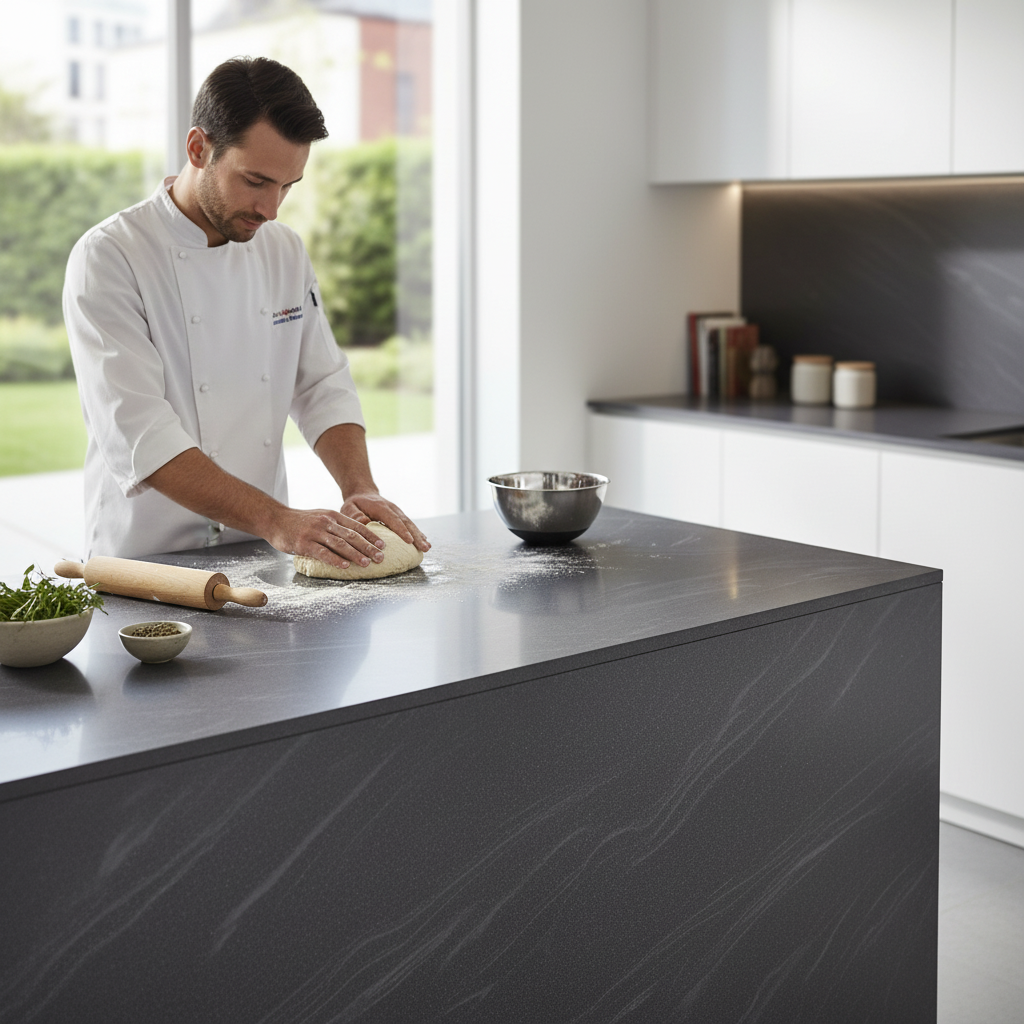 Premium Solid Surface Material - Evening Prima Design with Durability and Hygiene for Versatile Applications