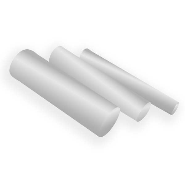 Premium PVDF Natural Plastic Rod - High Chemical Resistance, UV & Weatherproof, Electrical Insulation 10mm to 100mm