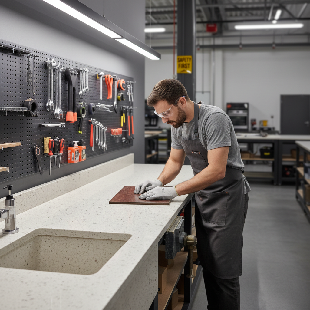 Premium Solid Surface Sheet in Sagebrush Color - Durable, Hygienic, and Versatile Material for Interior and Exterior Applications