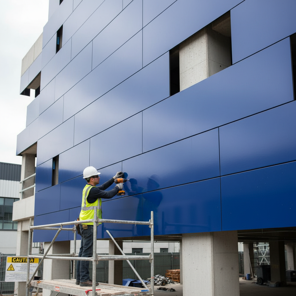 Premium Ultramarine Blue Gloss/Matt Aluminium Composite Sheet for Signage and Displays
