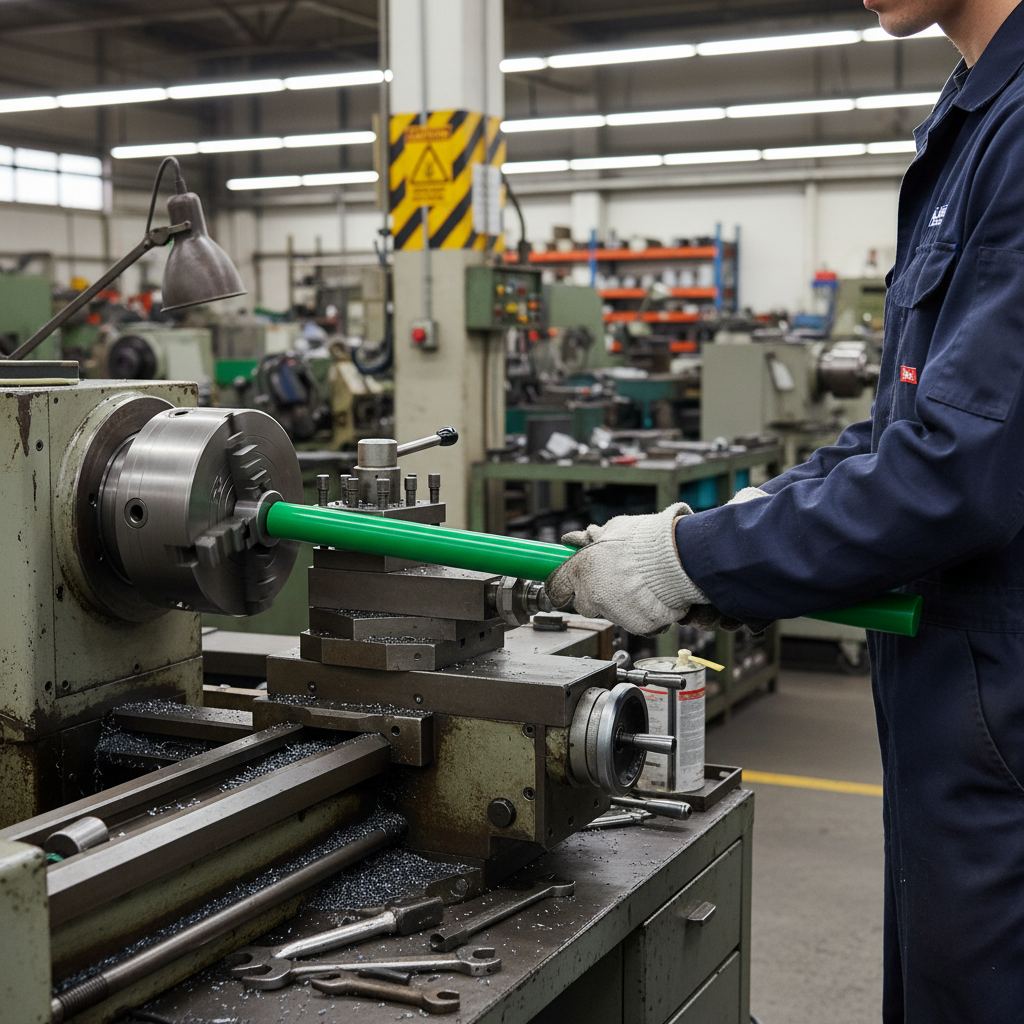 Premium Nylon 6 PE Filled Green Rod - High Mechanical Strength and Abrasion Resistance for Engineering Applications