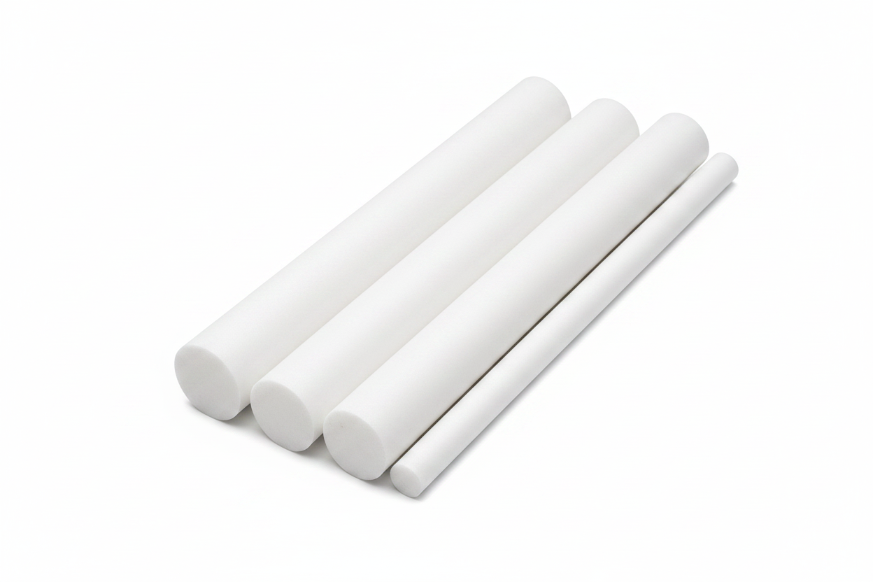 PETP Natural (White) Rod 16mm to 50mm dia for Bearings & insulators