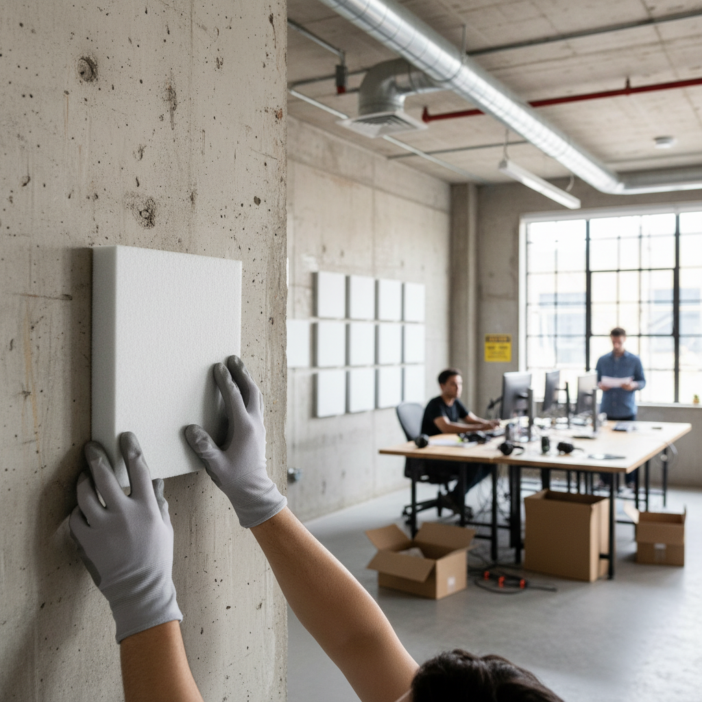 Premium PET Felt Acoustic Panel Ice White - Fire Retardant, Non-Toxic, 100% Polyester with Outstanding Sound Absorption