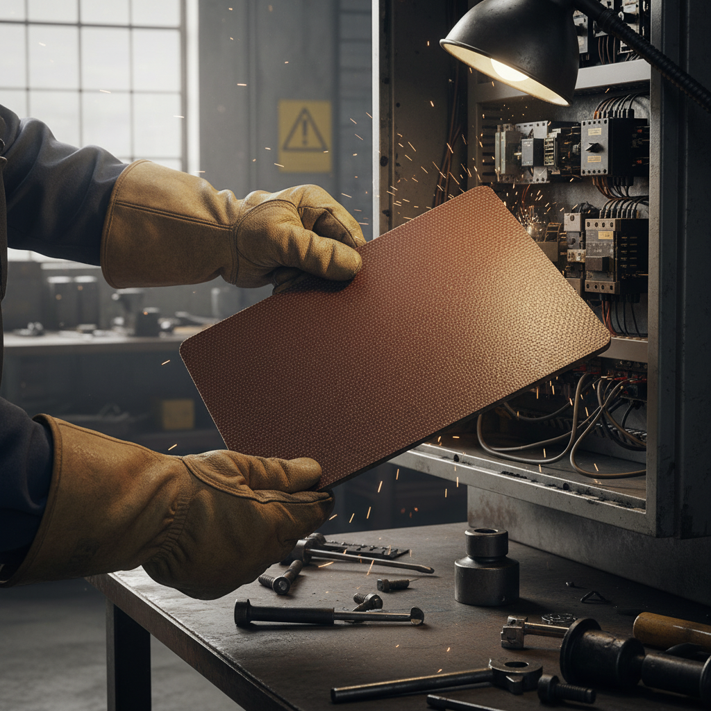 Premium Laminated Fabric Sheet - Brown, High-Performance Wear Resistance for CNC Routing and Milling