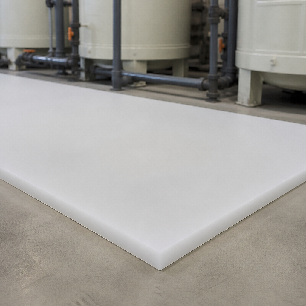 Polypropylene Homopolymer Sheet for Chemical Applications 15mm to 50mm thick