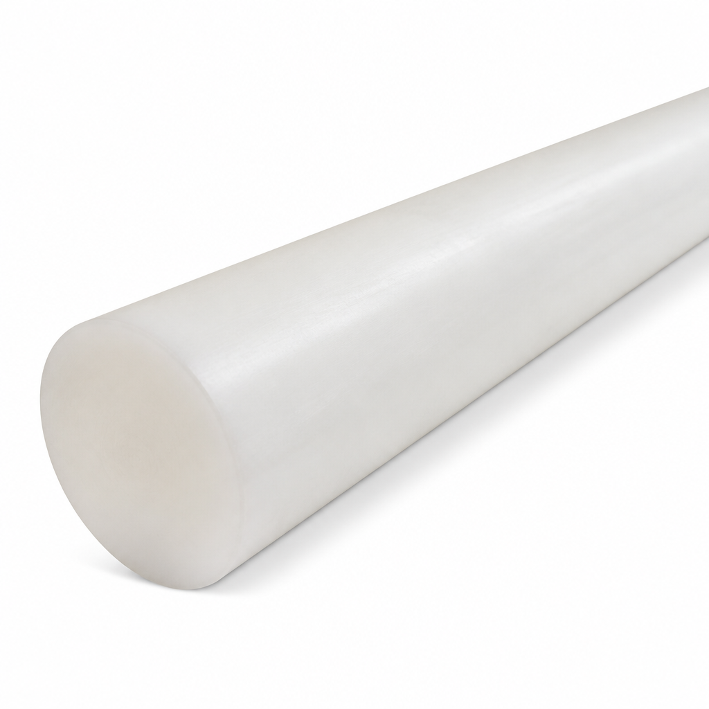 Delrin Natural Rod Polyoxymethylene for Engineering Applications 125mm to 200mm diameter