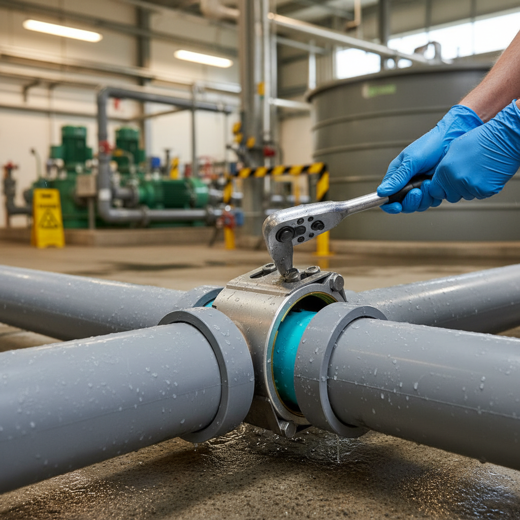 Premium Coupling Type I for Plastic Pipes - Easy Installation, Durable Sealing Gasket, and Multi-Material Compatibility