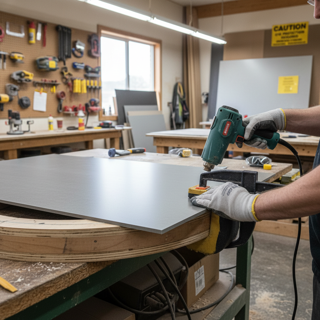 Premium Solid Surface Material in Pearl Grey - Durable, Hygienic, and Versatile for Interior and Exterior Applications