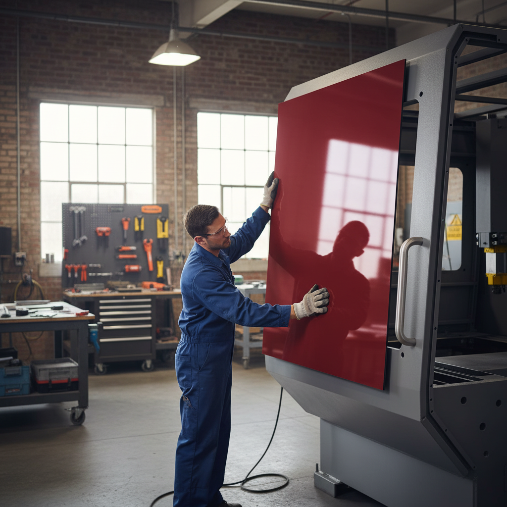 Premium Aluminium Composite Panel Wine Red 3002 - Lightweight, Durable and Ideal for Signage, Cladding, and Exhibitions