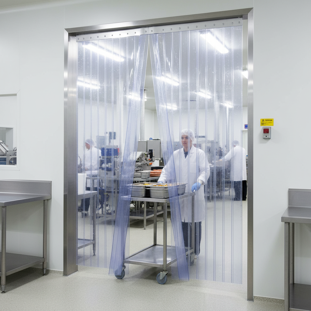 Premium Heavy Duty PVC Buffer Curtain Strip - Clear, UV Stabilised, Chemical Resistant for Warehouse and Factory Use