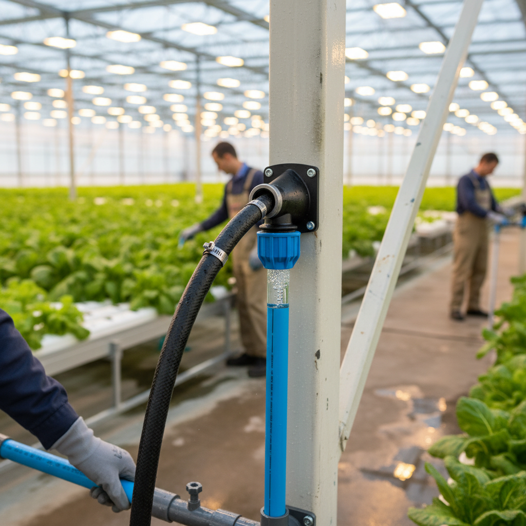 Heavy Duty Compression Wall Plate Elbow for PELD, PEMD, PEHD and PPR Pipes - Ideal for Irrigation and Water Systems