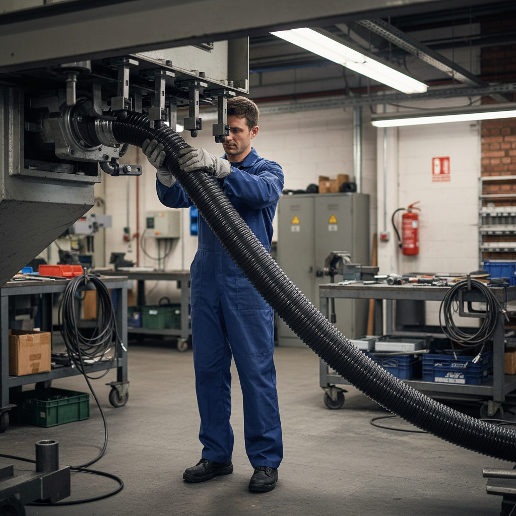 Premium Flexible Reinforced PVC-P Hose with Anti-Shock Spiral for Air and Chemical Suction Applications