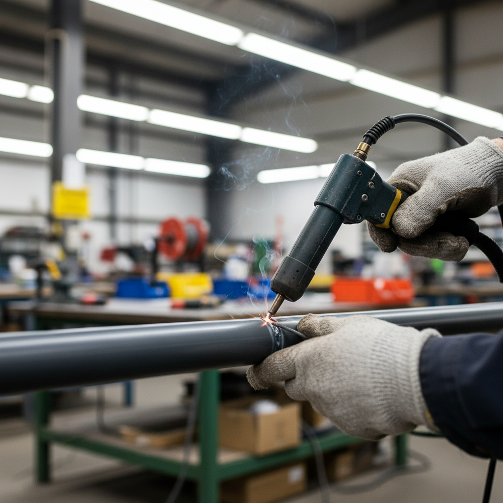 Premium Rigid UPVC Welding Rod in Dark Grey - High-Performance Plastic Welding Solution for Repair and Fabrication