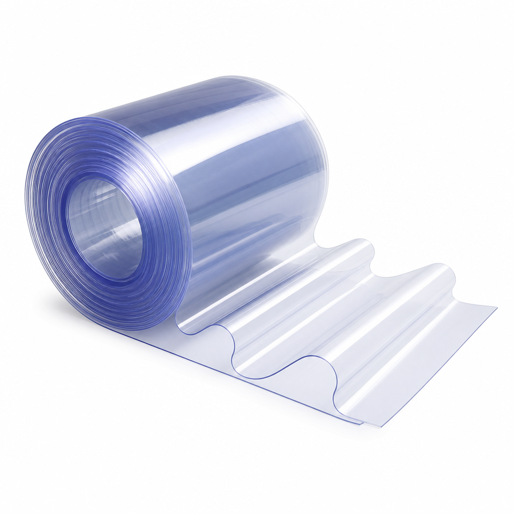 PVC Clear Strip Full Roll 100mm to 400mm thick for Draft reduction & temperature control