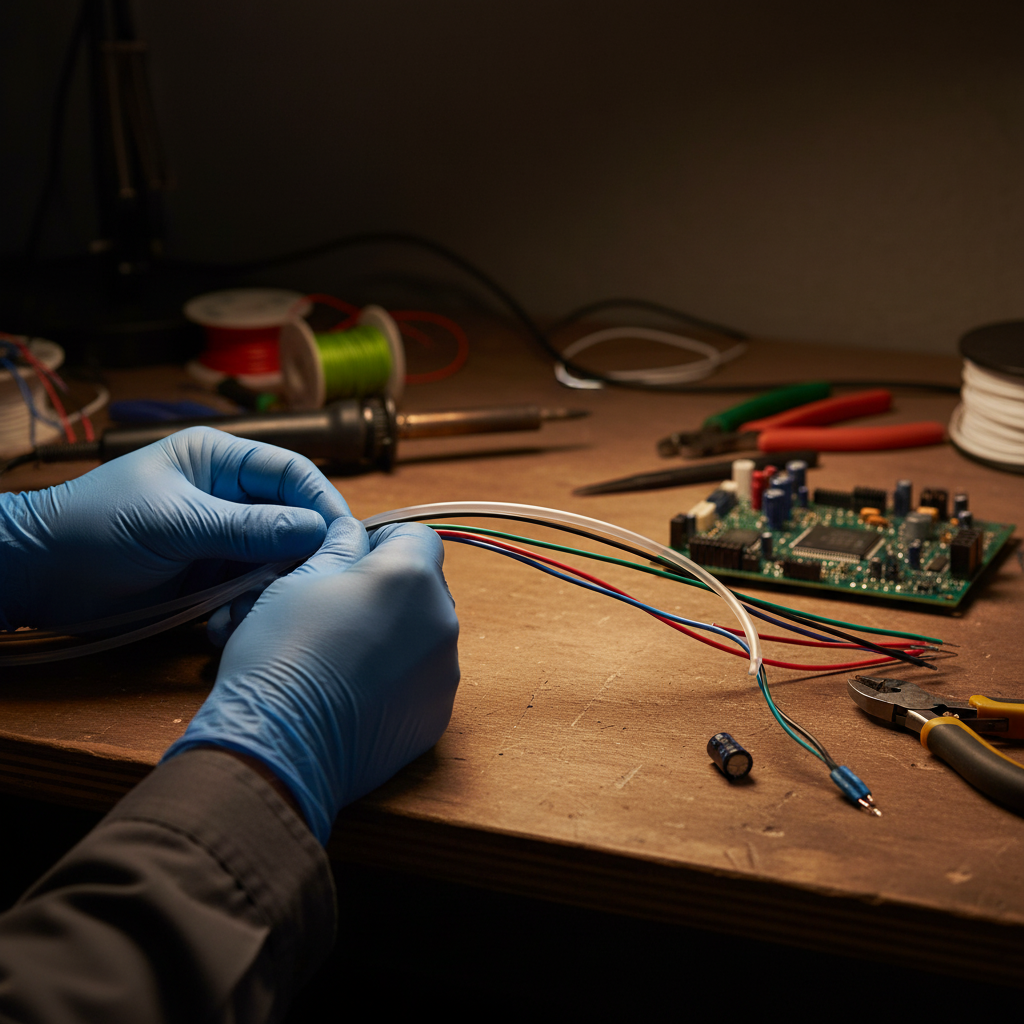 Premium High-Performance PTFE AWG Sleeving for Wire Insulation with Low Friction Surface