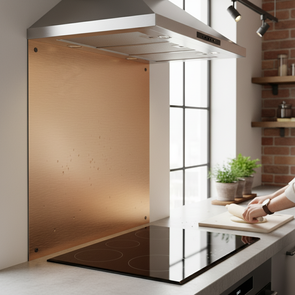 Premium Aluminium Composite Brushed Copper Sheet - Durable, UV Resistant, CNC Routable for Signage and Displays