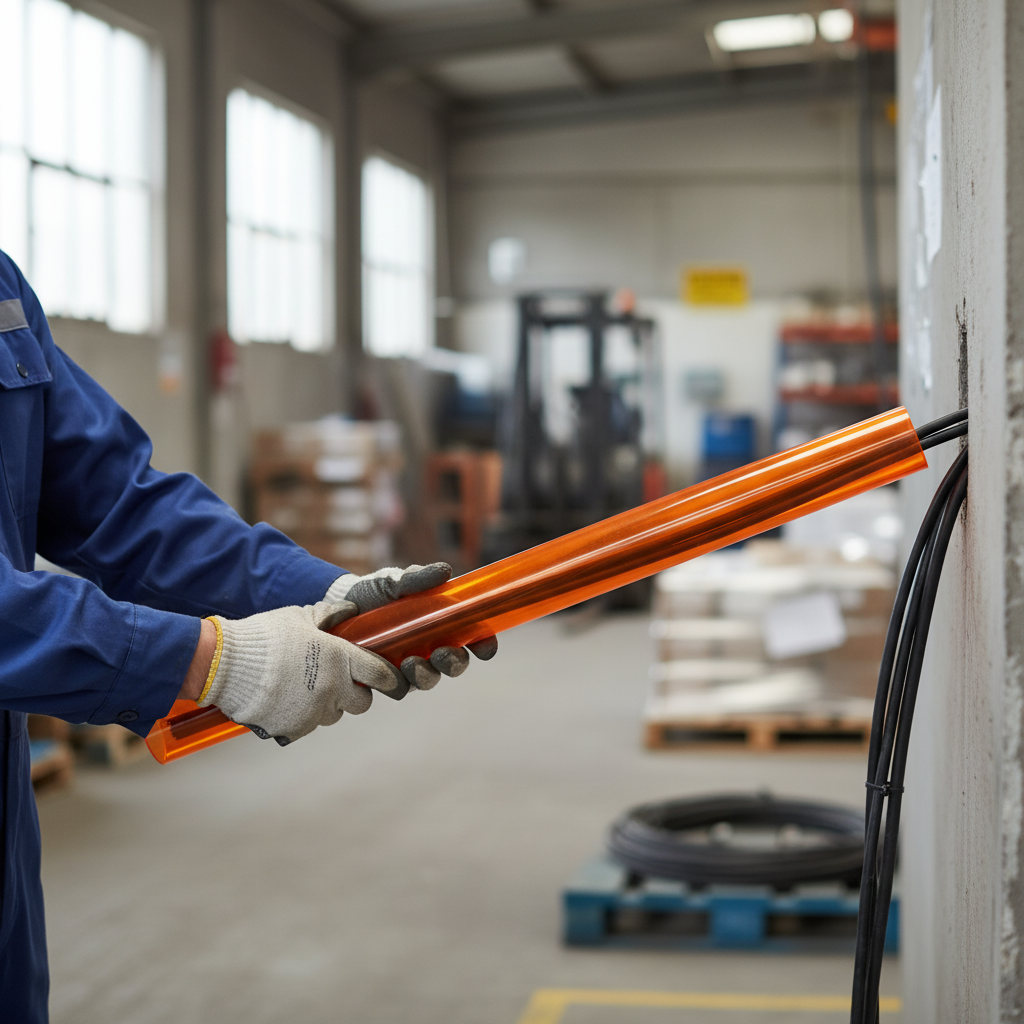 Professional Fluorescent Acrylic Extruded Orange Tube with High Gloss Finish for Displays and Furniture Design