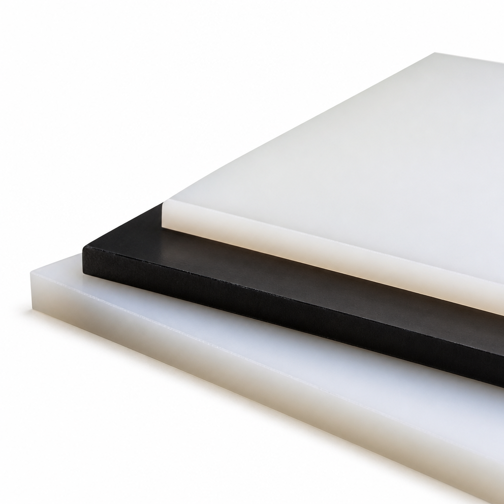High Density Polyethylene Natural (milky-white) / Black Sheet 2mm to 8mm thick for Liners & geocells