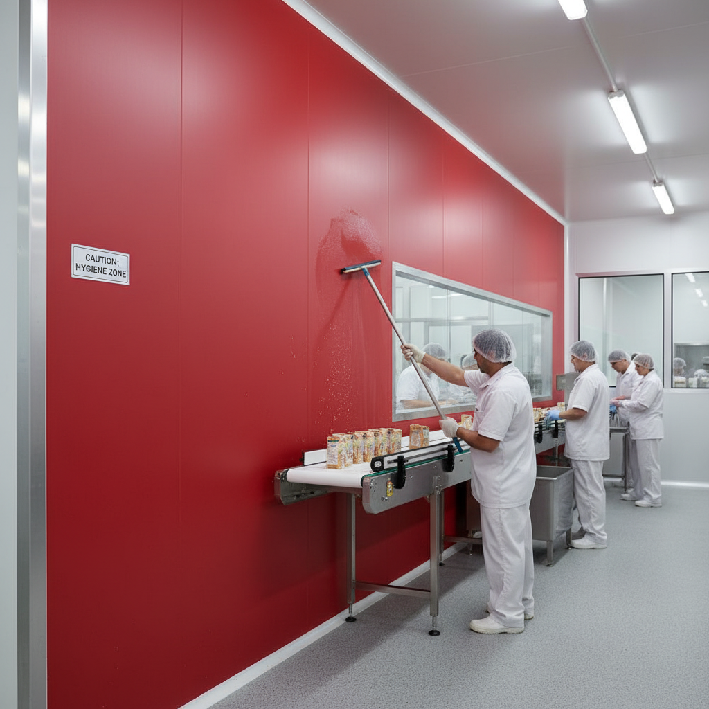 Premium Hygienic Cladding Red Sheet - High Chemical Resistance, Easy Installation and Low Maintenance Solution