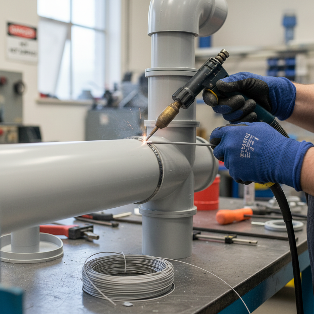 Premium Rigid UPVC Welding Rod Light Grey for Plastic Repair and Fabrication - High-Quality Professional Grade for Industrial and Commercial Applic...