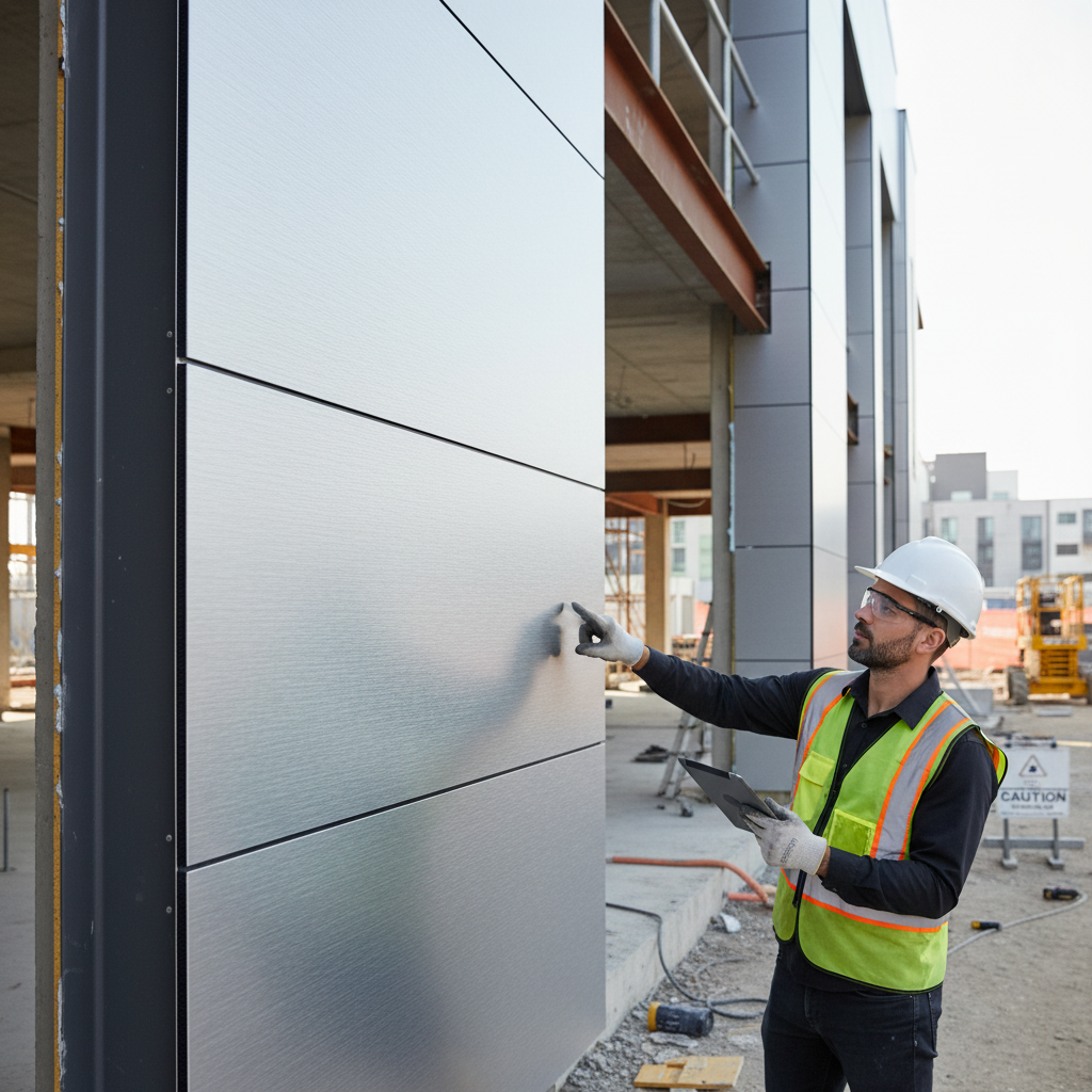 Premium Aluminium Composite Panel - 0.3mm Silver Brushed Finish for Signage and Displays