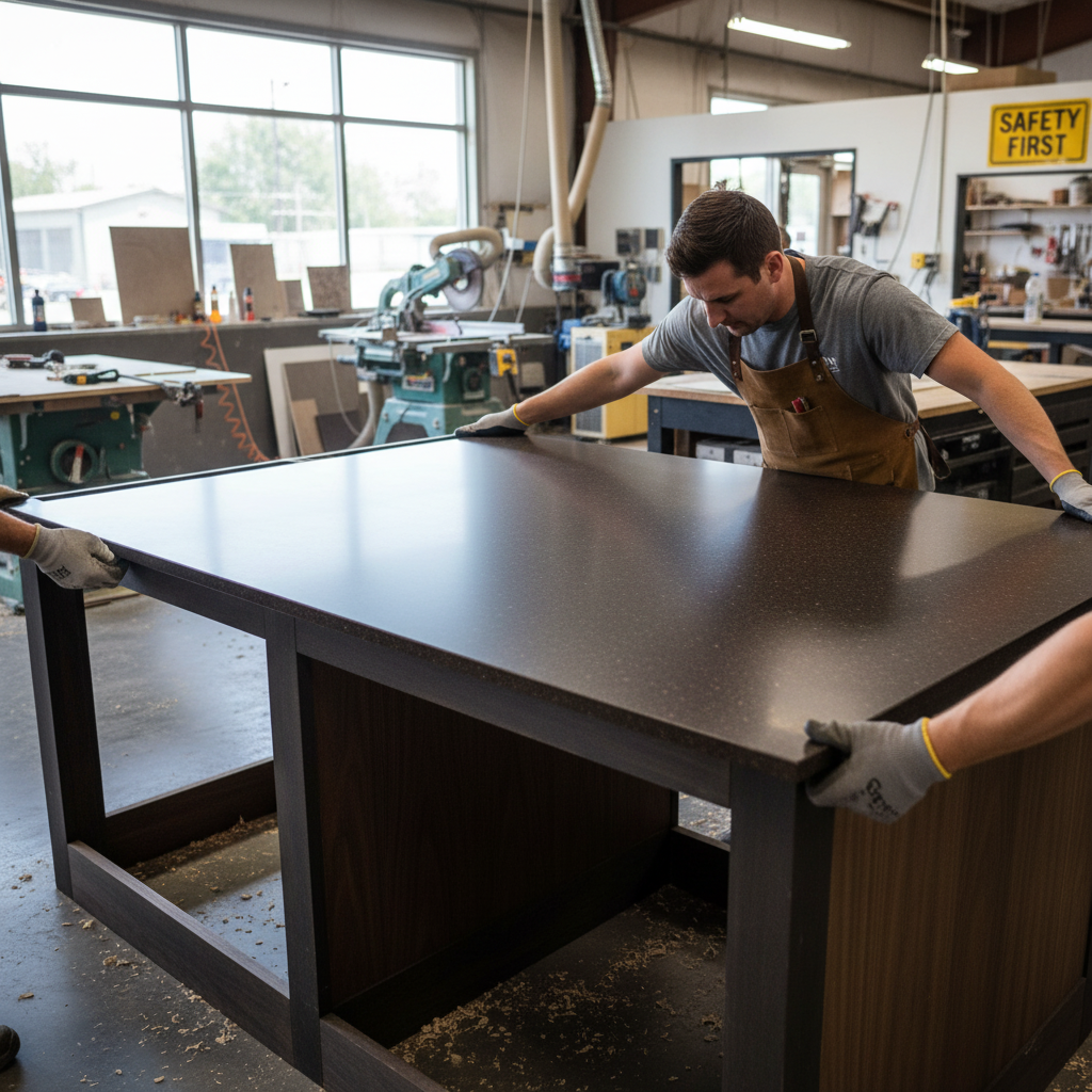 Premium Solid Surface Material in Deep Expresso - Durable, Hygienic, and Versatile for Interior and Exterior Applications