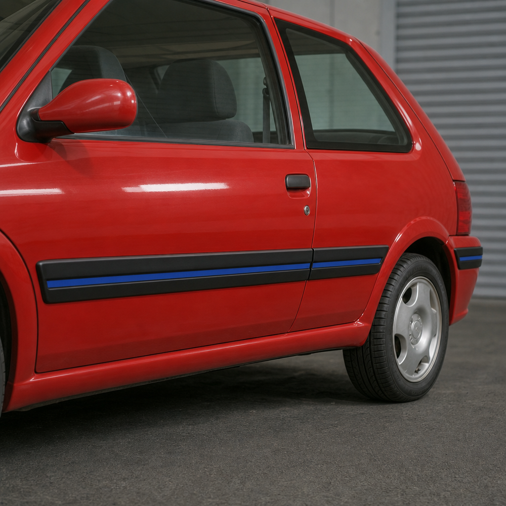 Door Moulding Set – Fits Ford Fiesta XR2i (Blue Insert)