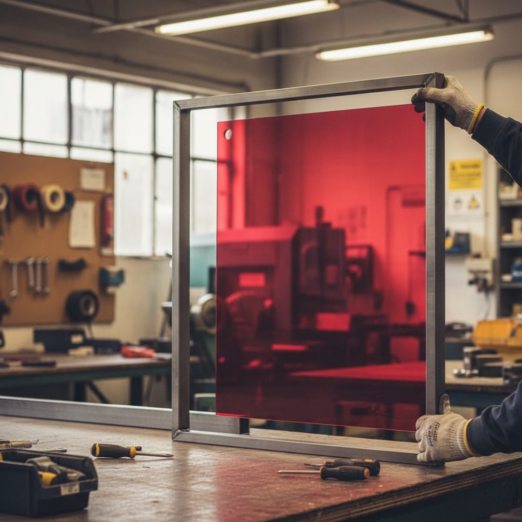 Premium Acrylic Sheet in Red - High-Performance, Durable, and Versatile for Interior Design, Signage, and Retail Displays