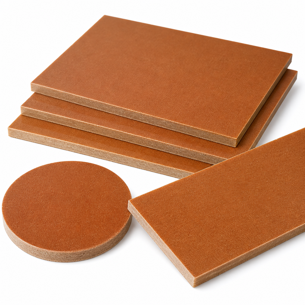 Phenolic Cotton Brown Sheet 0.8mm to 1mm thick for Gears & bearings