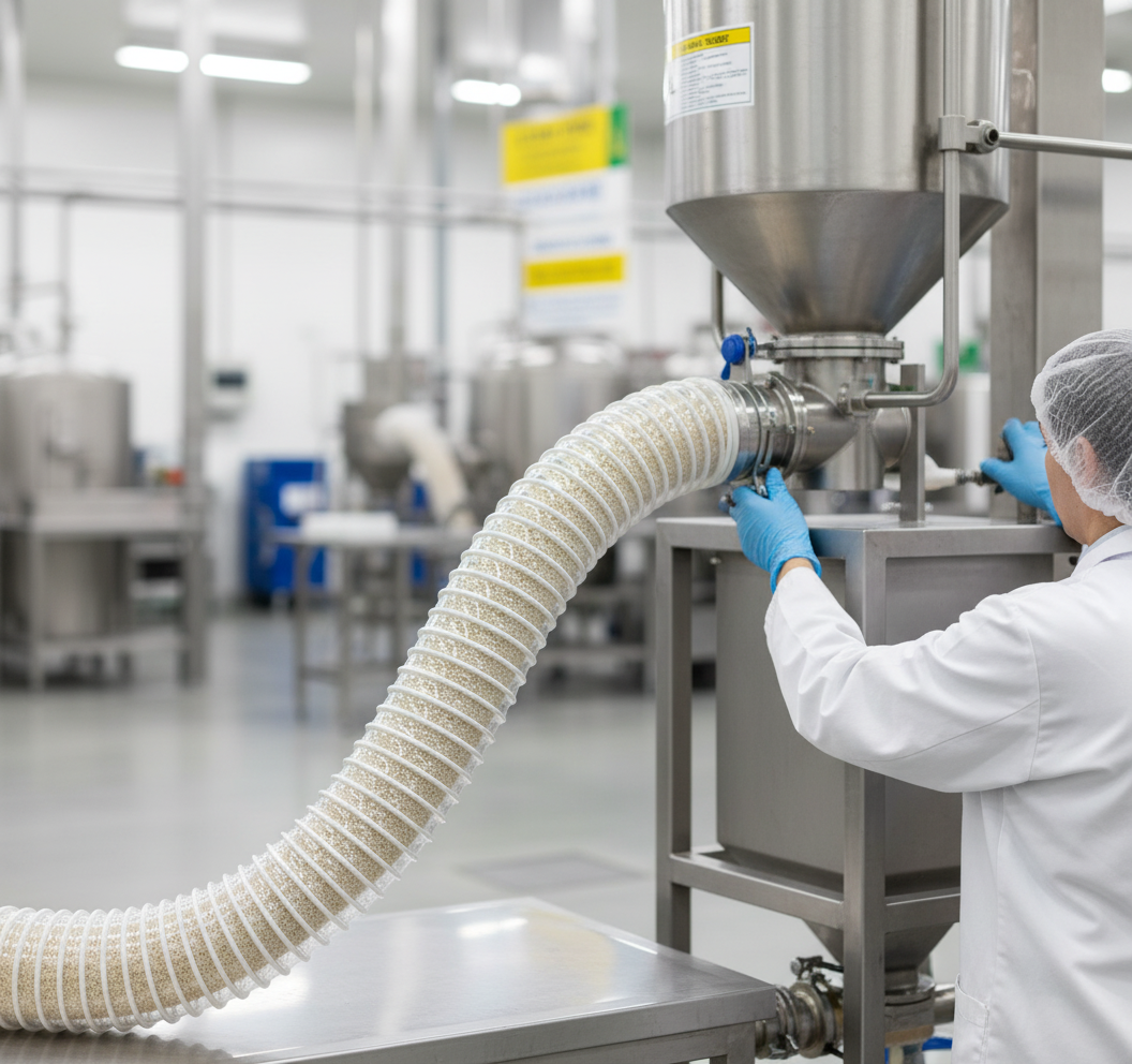 Professional Polyurethane Polyether Hose for Abrasive Materials and Dry Foods with High Flexibility and Hydrolysis Resistance