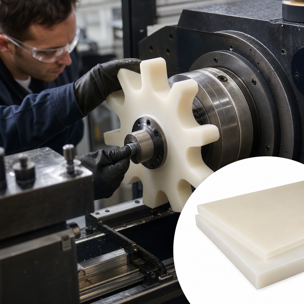 Nylon 6 Natural Sheet 2000mm x 1000mm for Insulators & cams 1mm to 6mm thick