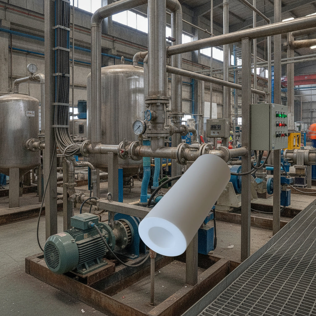 PTFE Plastic Tube: 50mm OD to 120mm OD