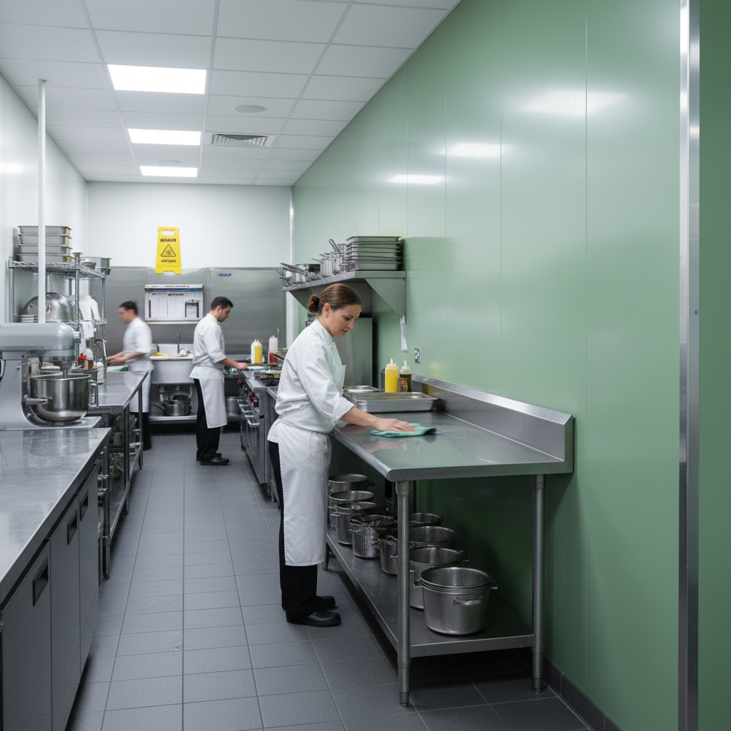 Premium Hygienic Cladding Sheet in Avocado Color - High Chemical Resistance, Easy Installation & Low Maintenance