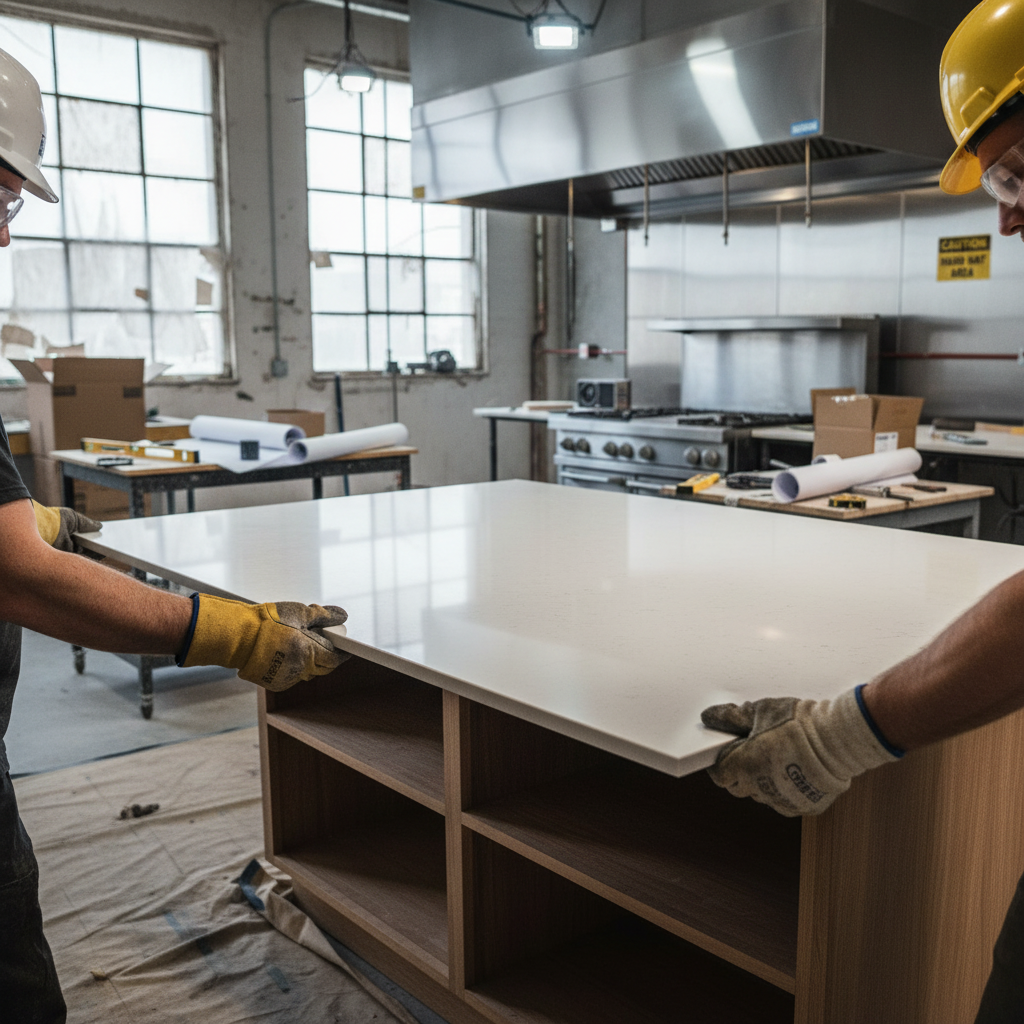 Premium Solid Surface Material - Vanilla, Durable Acrylic for Versatile Applications in Residential and Commercial Spaces