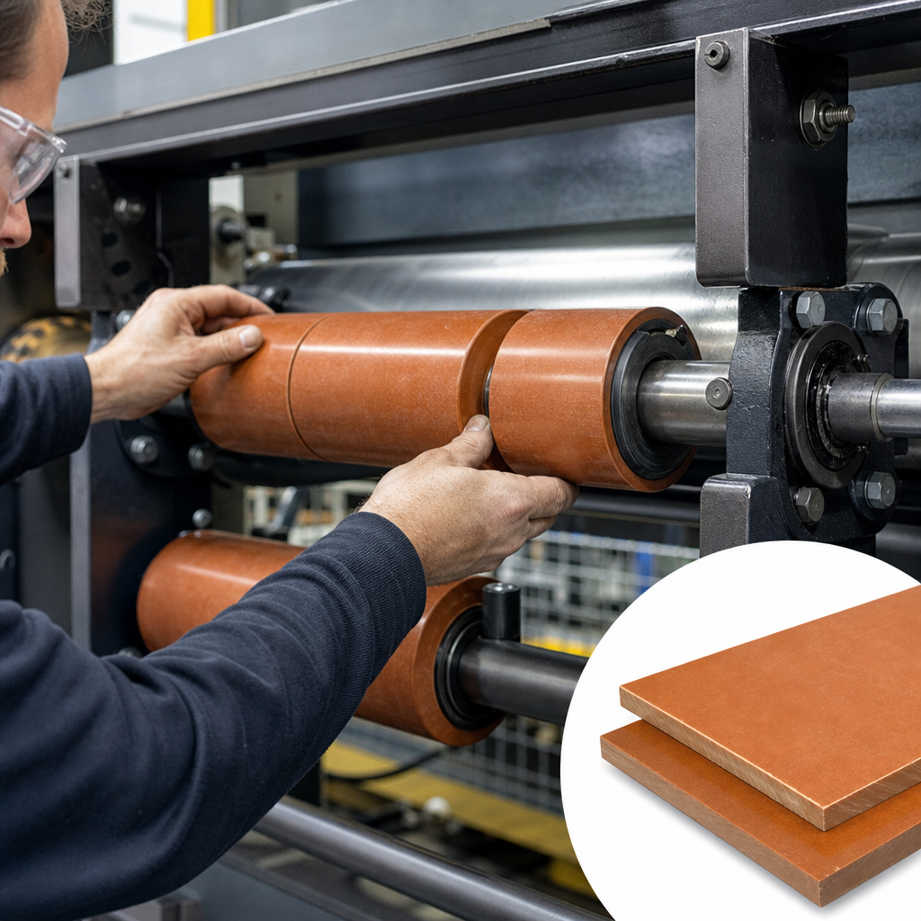 Phenolic Cotton Sheet for Rollers & wear pads