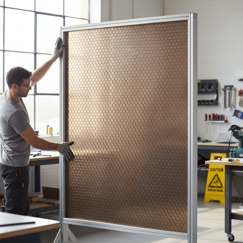 Premium Honeycomb Composite Sheet - PETG Light Bronze, Lightweight, Impact Resistant for Interior Applications