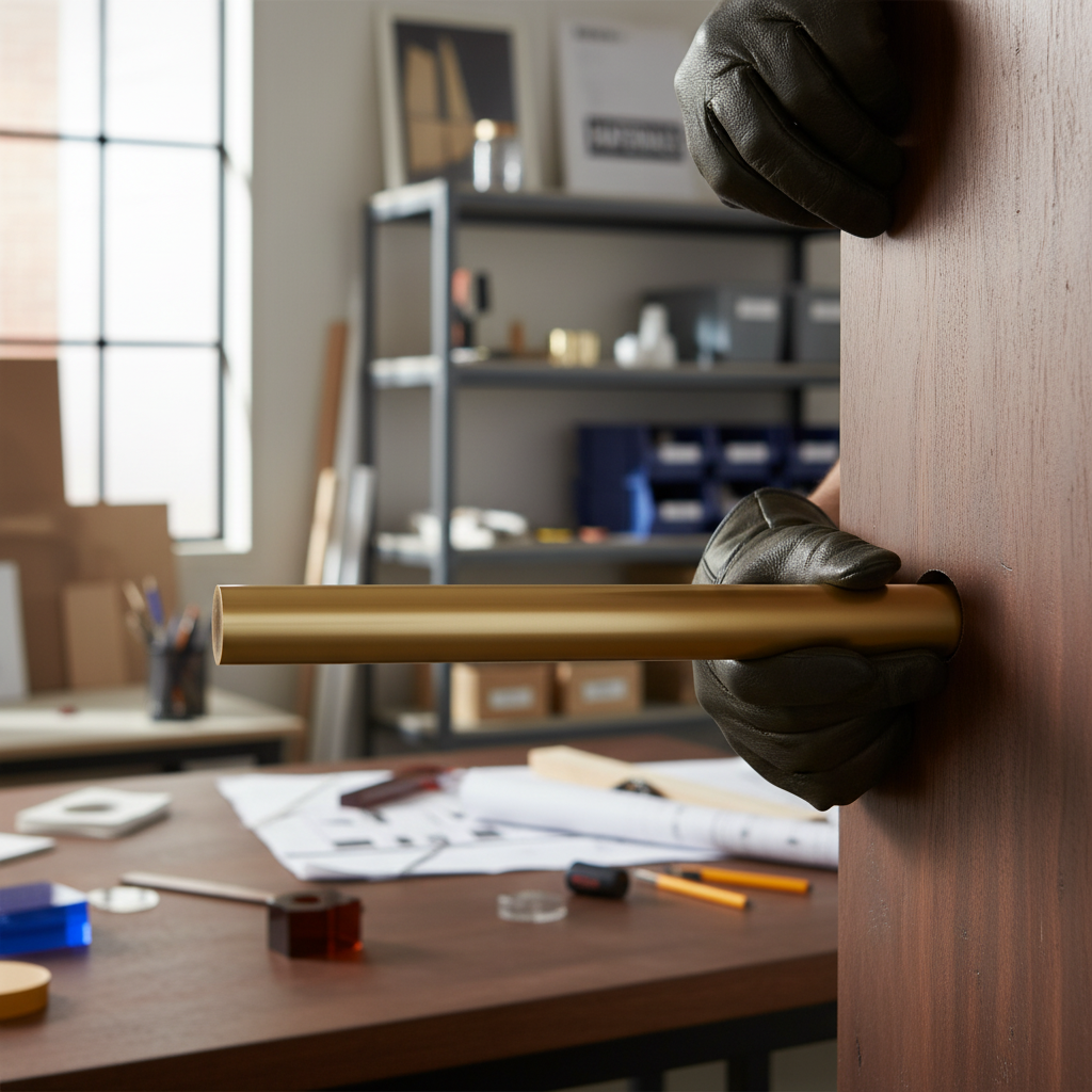 Premium Extruded Acrylic Gold Rod - High Gloss Finish, High Rigidity, and Excellent Bonding Properties for Displays and Furniture Design