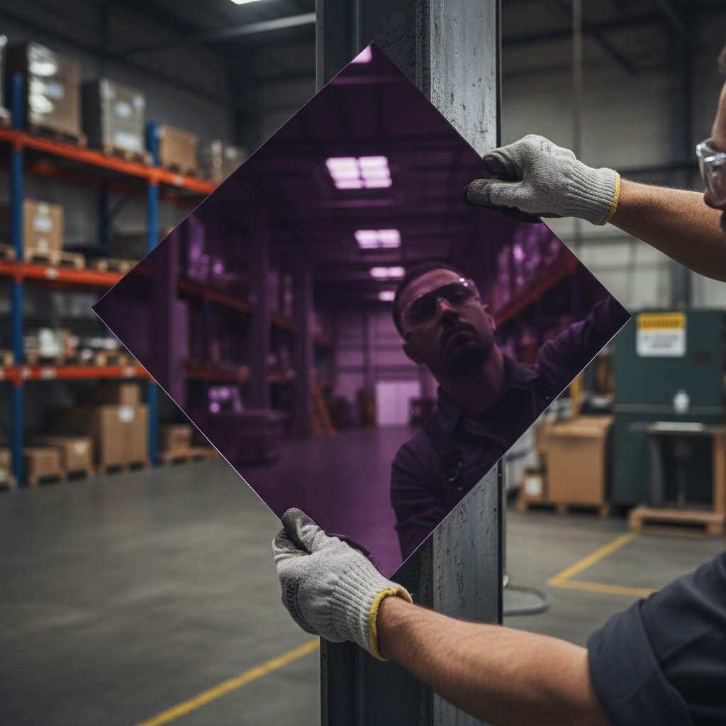 Professional Acrylic Mirror Purple Sheet - High-Performance Shatter-Resistant Material for Visual Merchandising