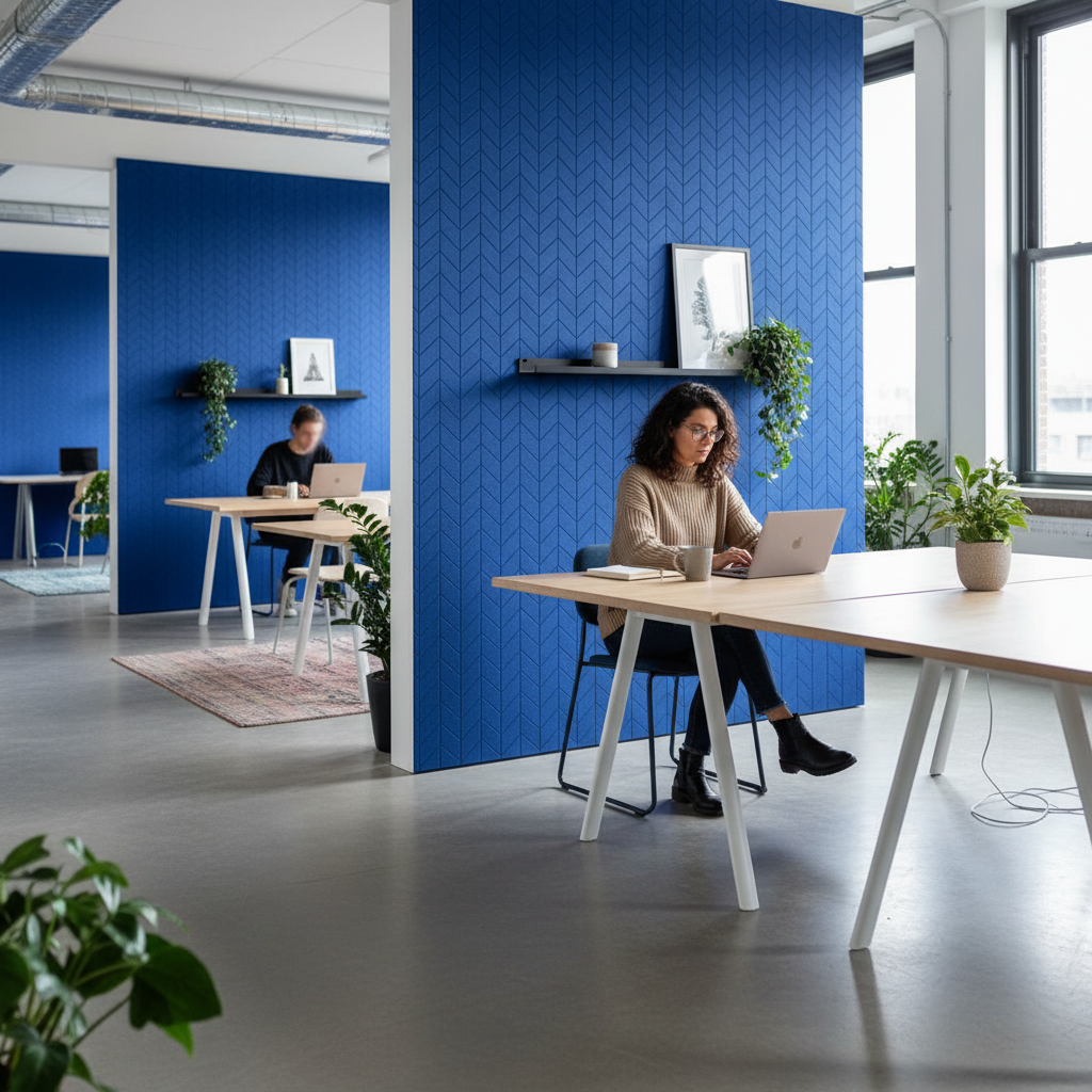 Premium 100% Recycled PET Felt Fishbone Acoustic Panels - 9mm Thick, Pack of 2 for Superior Sound Absorption