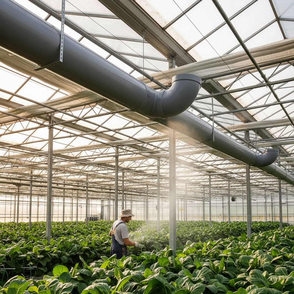 Premium 90° Ventilation Bend - High-Performance PVC Ducting for Industrial and Commercial Applications