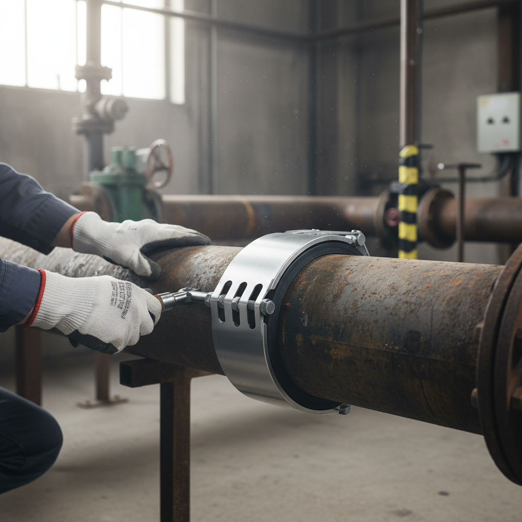 Premium Repair Double Lock Coupling Type I for Fast Pipeline Repairs Under Pressure - Suitable for Multiple Pipe Materials