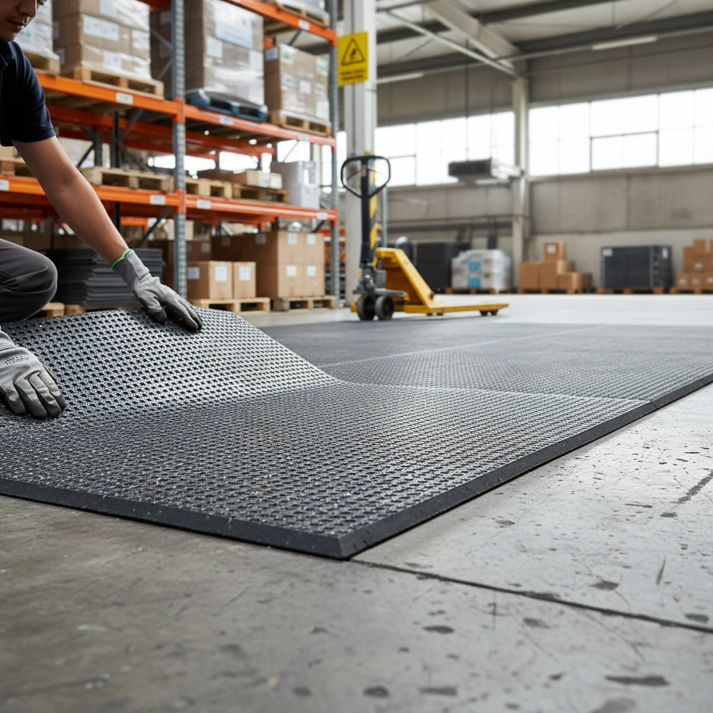 Premium 100% Recycled Anti-Slip Plastic Sheets 20mm - Durable, Weather-Proof, and Water-Resistant for Flooring Applications (40 Pack)