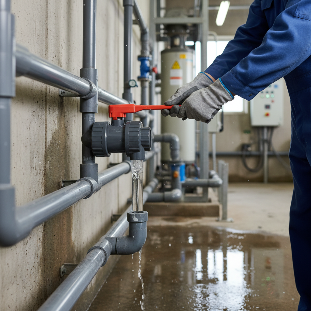 Premium PVCu Ball Valve Double Union with FPM Seals - Lightweight and Corrosion Resistant for Industrial Applications