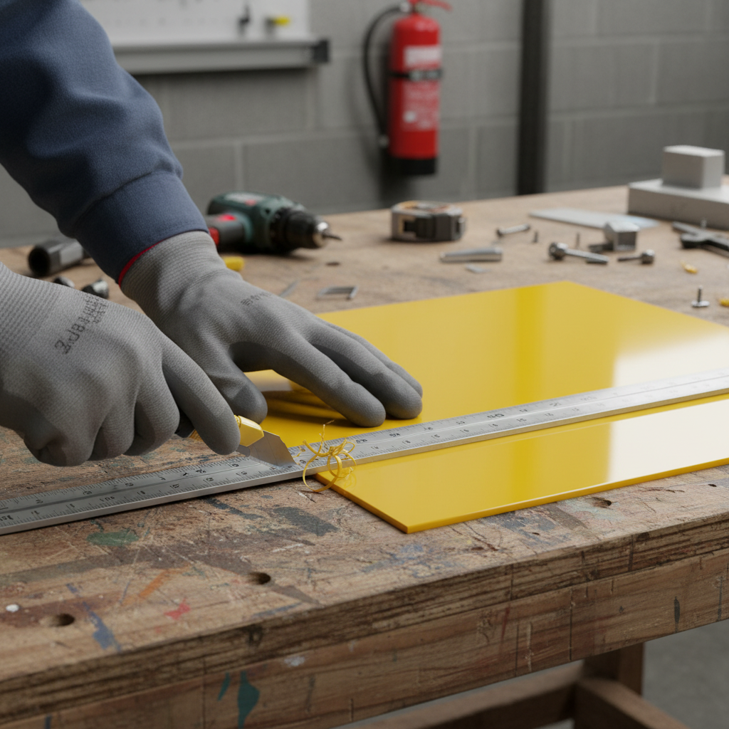 Premium High Impact Polystyrene (HIPS) Gloss/Matt Yellow Sheet with Excellent Mechanical Properties for Food Processing and Automotive Applications