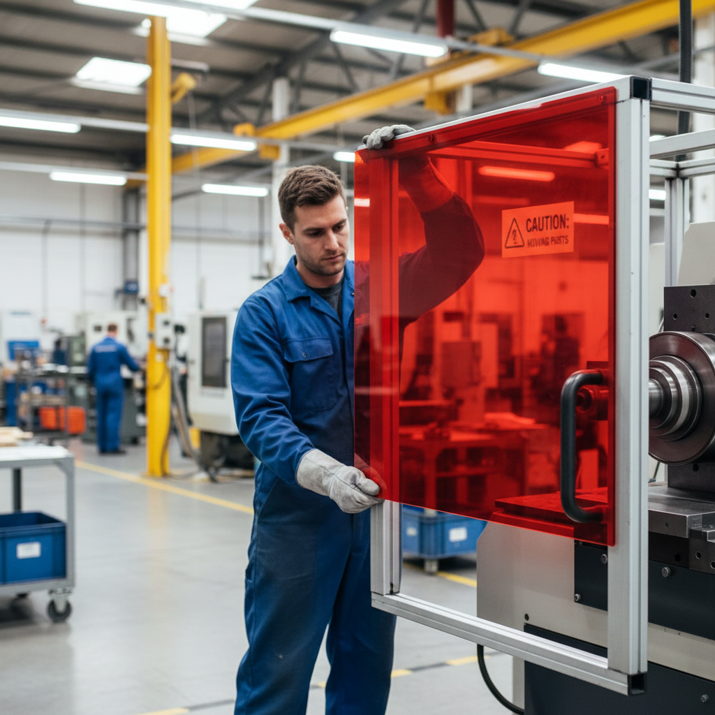 Premium Red Acrylic Sheet - Cut to Size with Custom Edge Finishes and Long-Lasting Durability