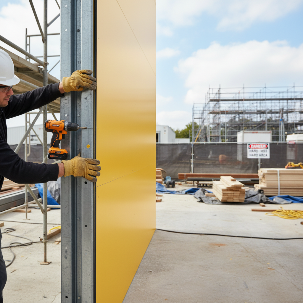 Premium Aluminium Composite Panel - Gloss/Matt Yellow Sheet for Signage and Display Applications