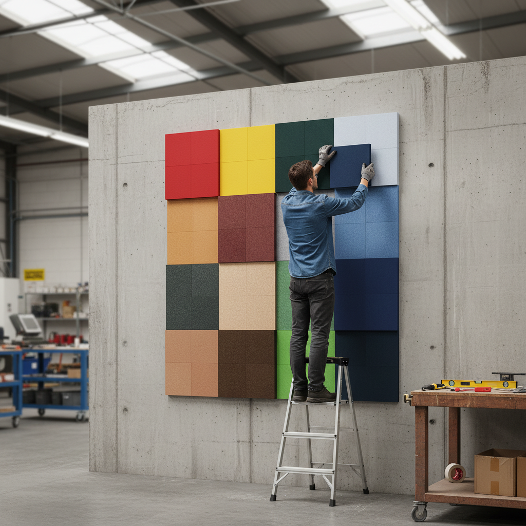 Premium 100% Recycled PET Felt Acoustic Square 60mm for Sound Absorption and Noise Reduction