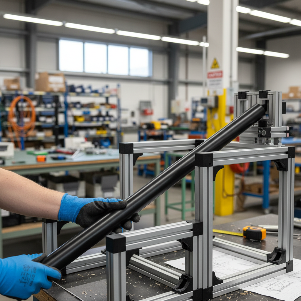 Premium UPVC Black Hollow Rod - High Mechanical Strength, Chemical Resistance, and Flame Retardant Properties